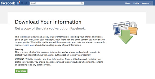 Maak een backup van je gegevens op Facebook
